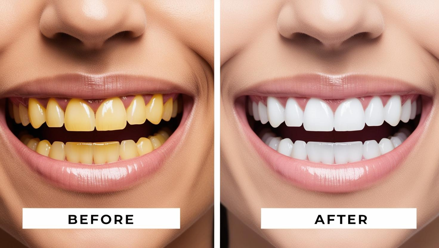 How to whiten yellow teeth at Home.