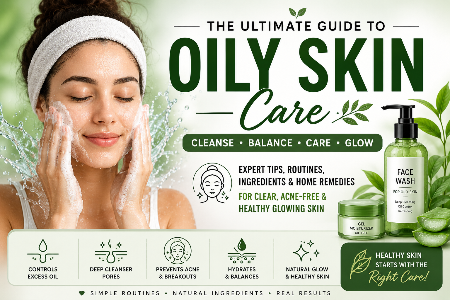 Oily skin care