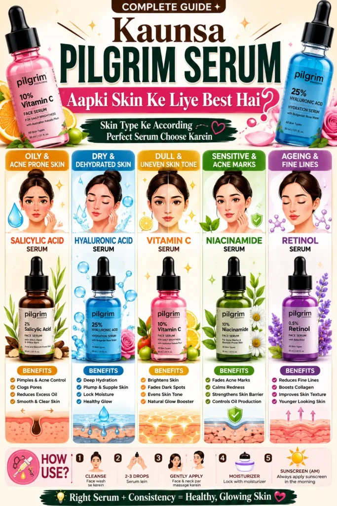 Pilgrim Serum kaun sa kiske liye h