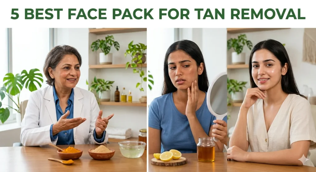 Discussion about tan removal face packs
