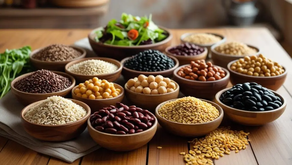 🥣 2. साबुत अनाज और फलियाँ