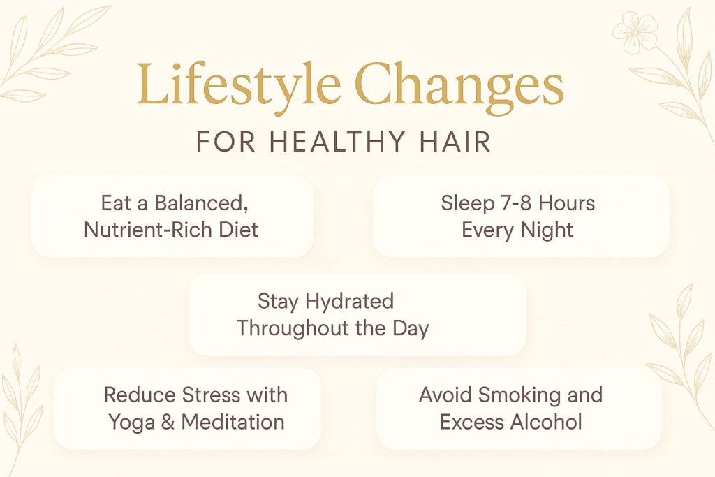 सफेद बालों से छुटकारा पाने के लिए जीवन शैली में बदलाव