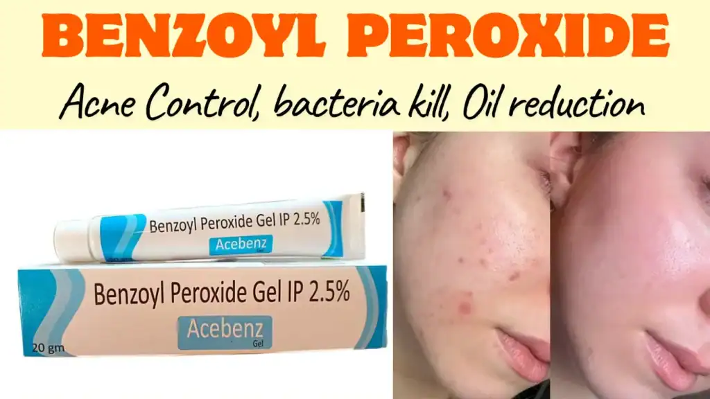 Benzoyl peroxide face wash