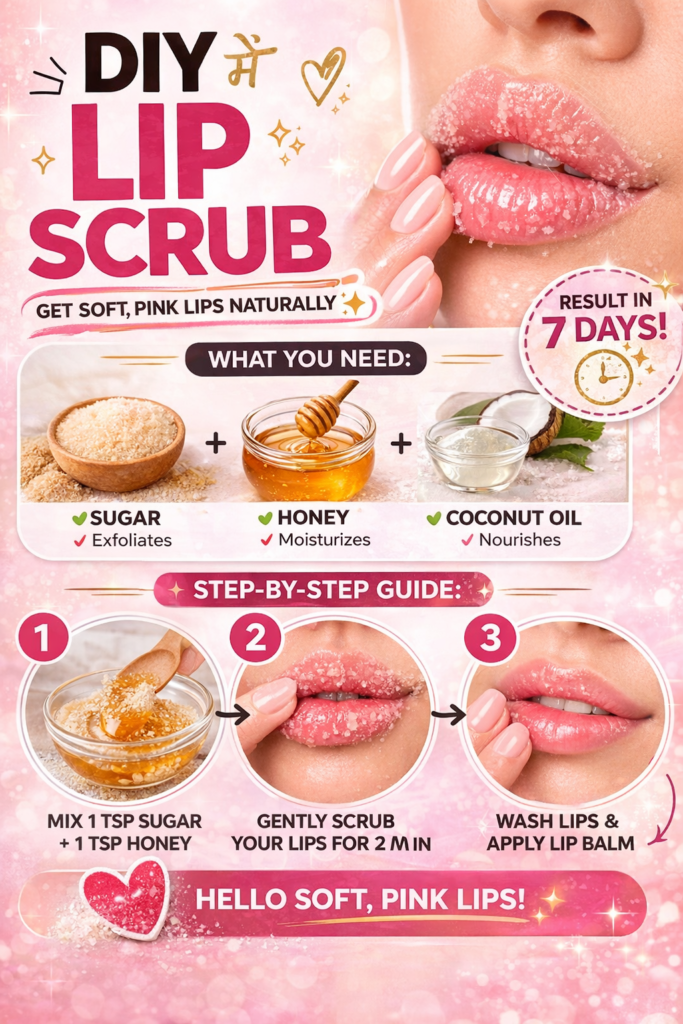 Diy lip scrub 