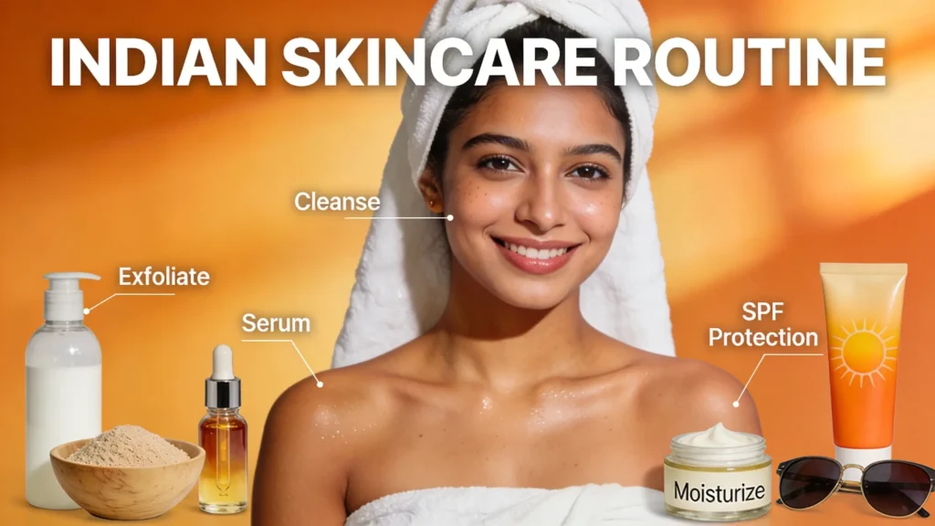 Indian skin care routine