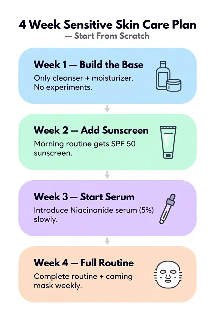 4 week Sensitive skin care routine