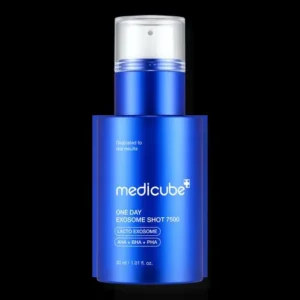 Medicube One Day Exosome Shot 7500 blue bottle
