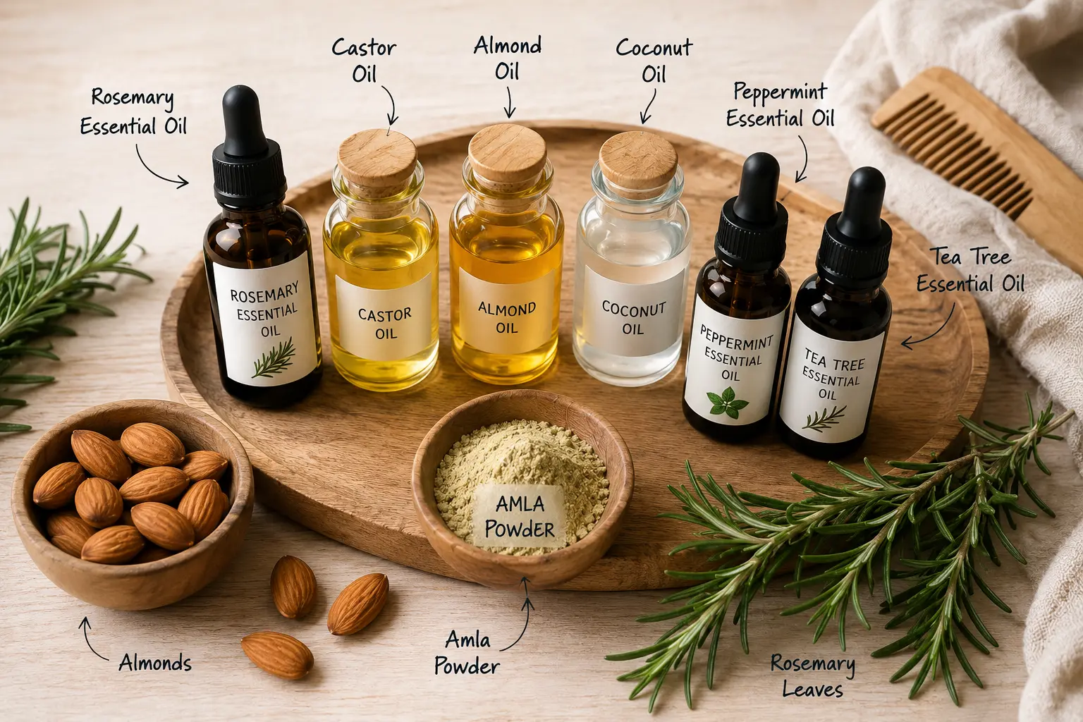 Rosemary oil diy hair mask ghar per banaye