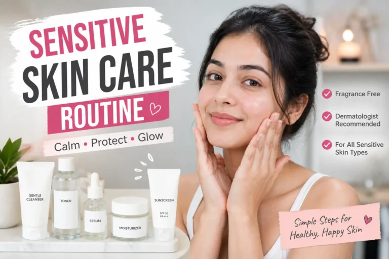 Sensitive skin care routine