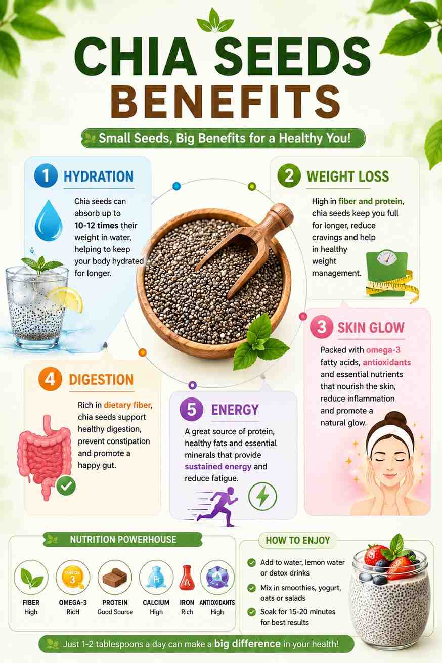 garmiyon mein chia seeds khane ke fayde
