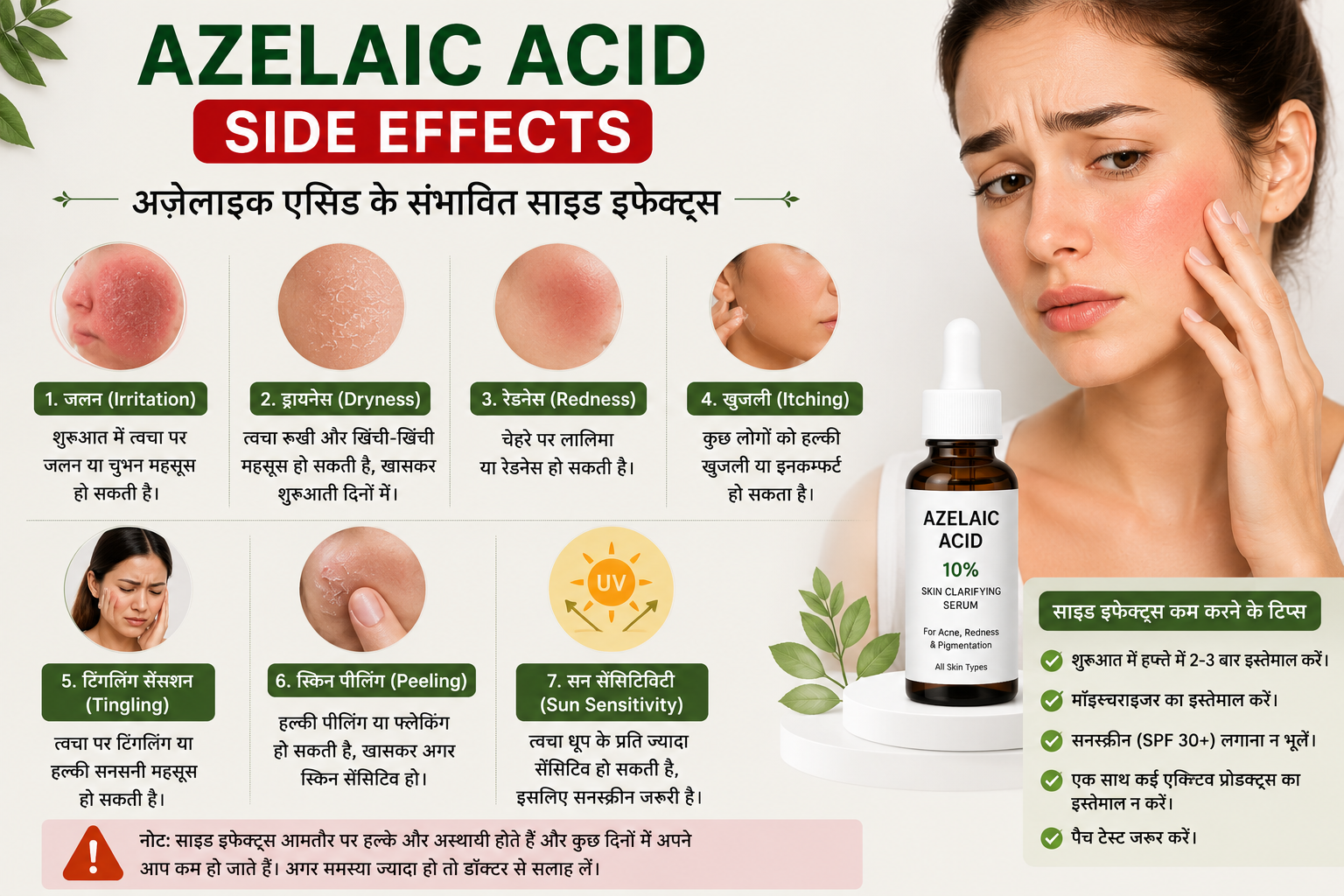 Azelaic acid side effects 