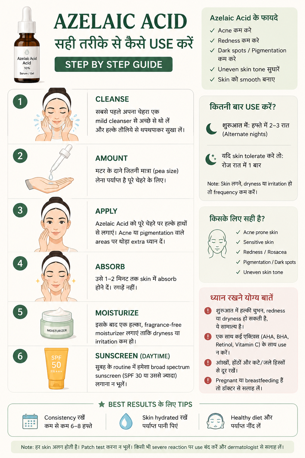 How to use azelaic acid step by step guide 