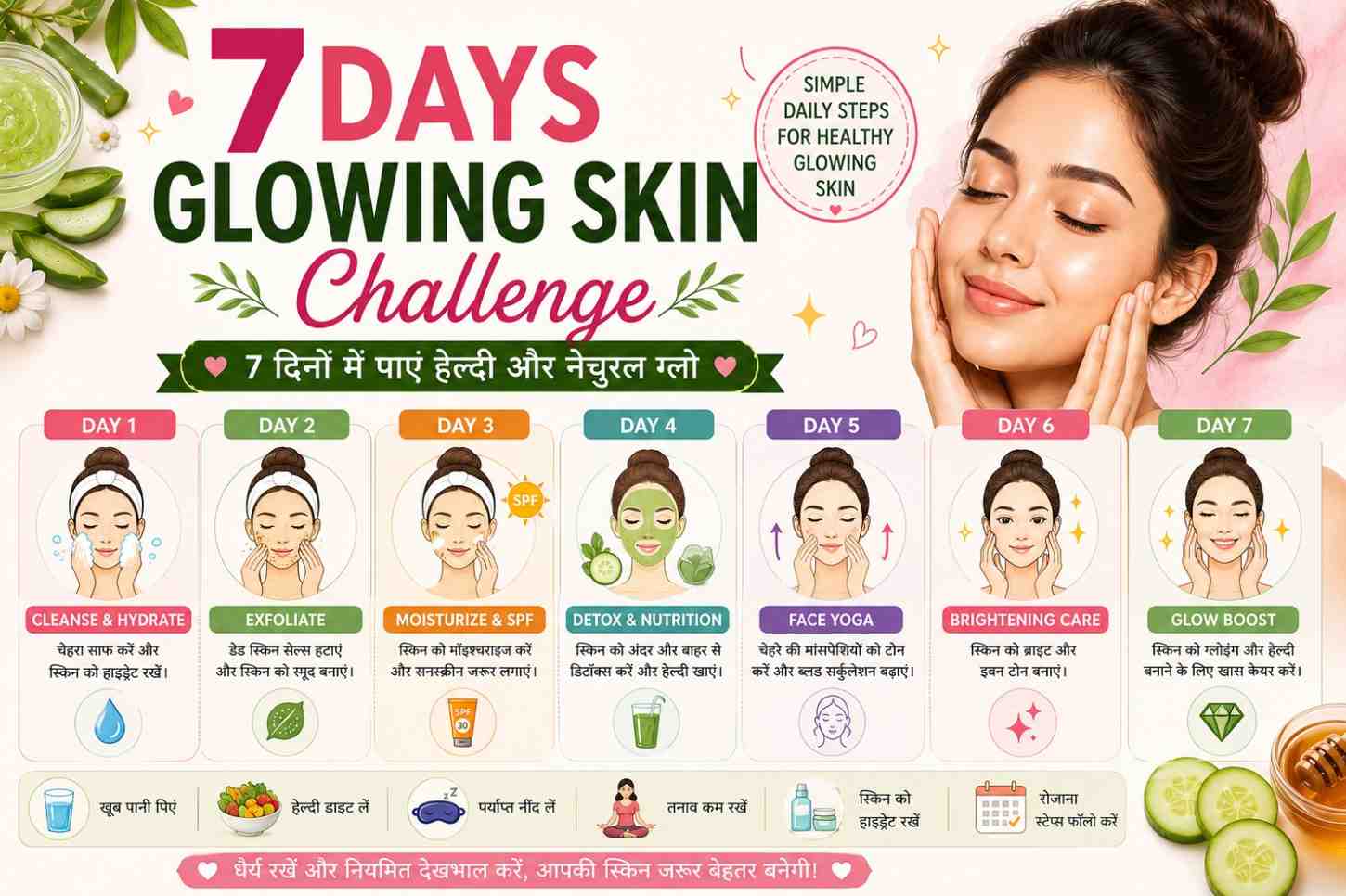Home remedies for glowing skin challenge