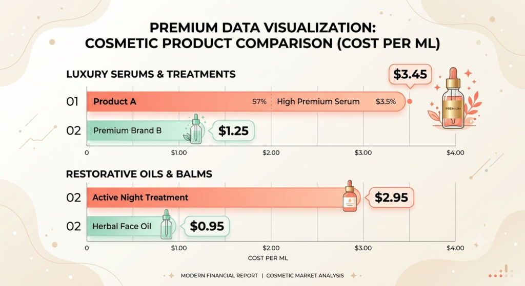 Hair Serum Cost-per-ml Chart