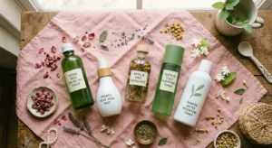 Indian Skincare toners bottles