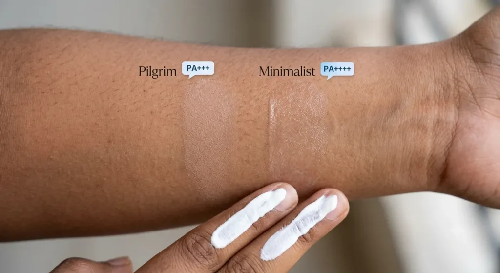 Pilgrim vs minimalist sunscreen