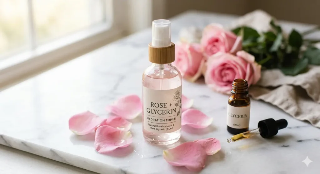 Toner for Glowing Skin 2026 — कौन सा Ingredient असली Glow देता है? (Science Guide) 7 DIY rose water glycerin toner recipe for hydration glow