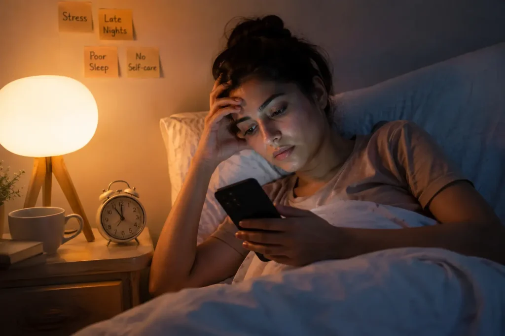 Toner for Glowing Skin 2026 — कौन सा Ingredient असली Glow देता है? (Science Guide) 9 Bad habits like poor sleep that reduce natural skin glow