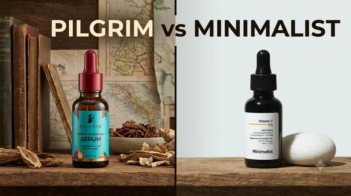Pilgrim vs minimalist serum