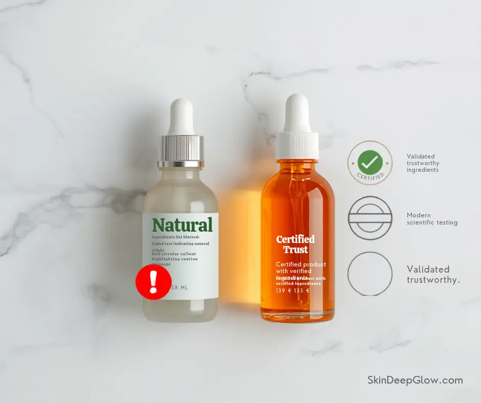 Ultimate Guide to Natural Skincare Routine for Sensitive & Acne-Prone Skin in 2026 3 How to read natural skincare labels - real vs fake natural products certification guide