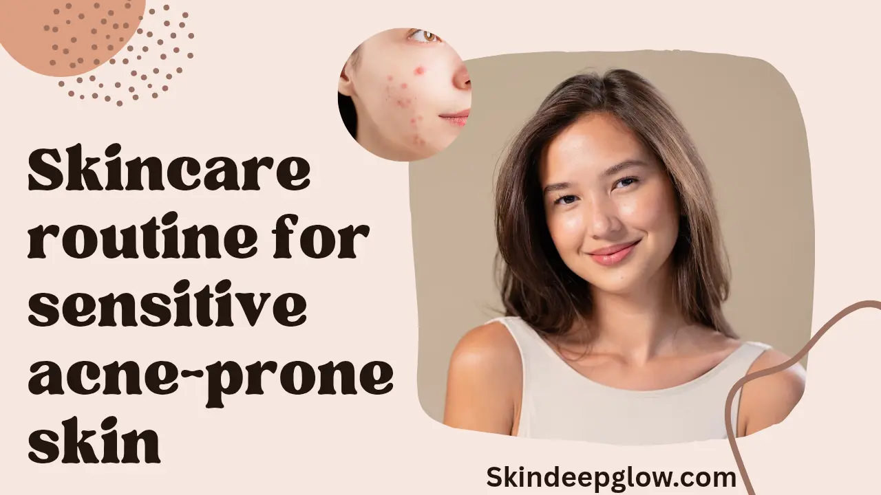 natural skincare routine for sensitive acne-prone skin