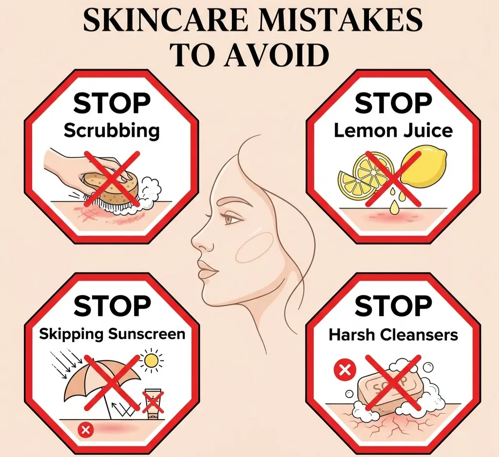 Ultimate Guide to Natural Skincare Routine for Sensitive & Acne-Prone Skin in 2026 2 Common skincare mistakes that worsen sensitive acne-prone skin - over-washing, physical scrubs, skipping moisturizer