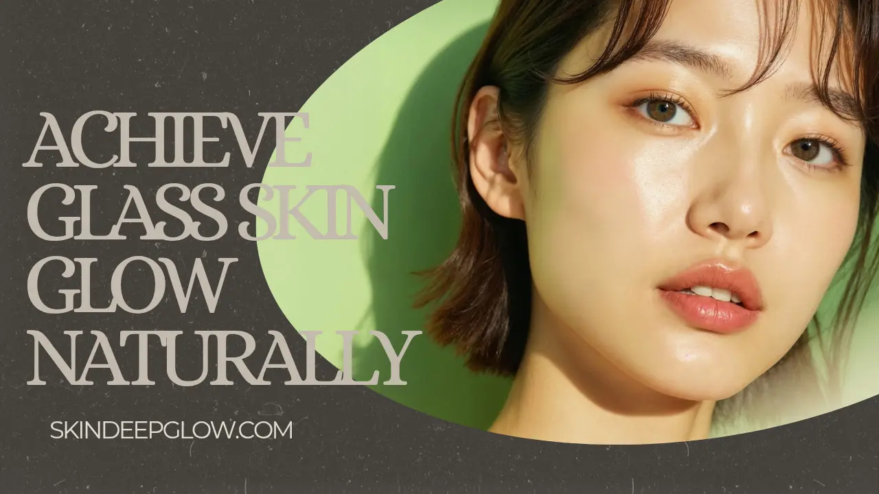 Woman with healthy glowing glass skin illustrating natural skincare and radiant complexion