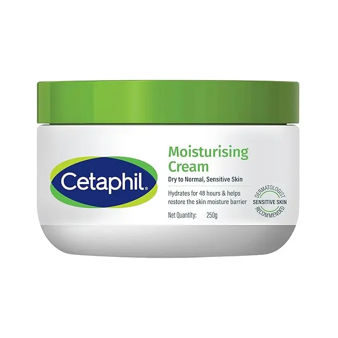 After Comparing 50+ Moisturizers, These 12 Are the Best for Sensitive Skin 6 Cetaphil Moisturising Cream for dry to normal sensitive skin in 250g jar with 48-hour hydration and skin barrier support.