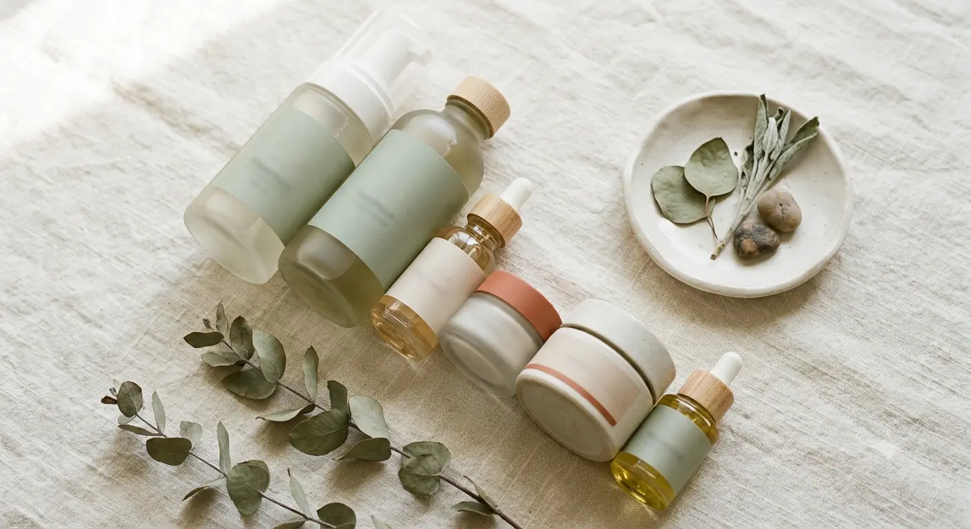 skincare-layering-order-flatlay-cleanser-serum-moisturizer
