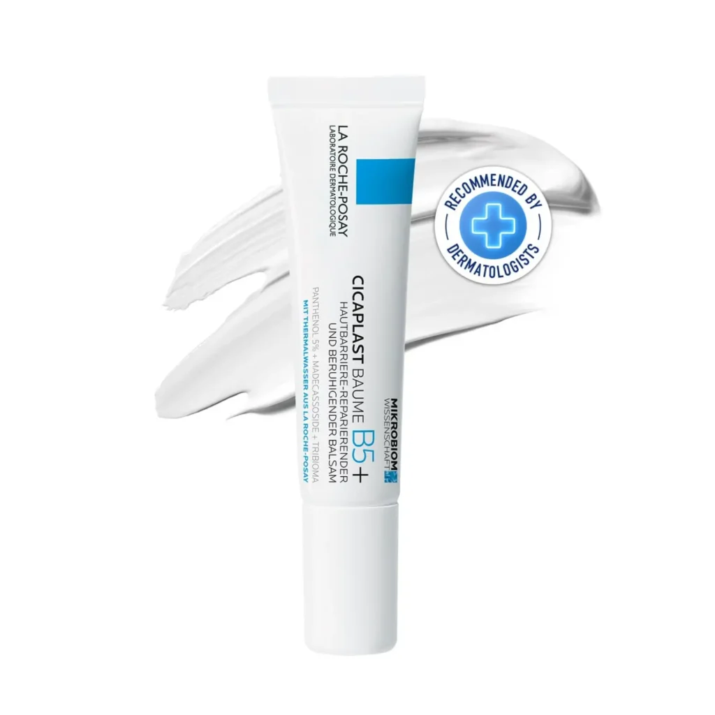 After Comparing 50+ Moisturizers, These 12 Are the Best for Sensitive Skin 14 La Roche-Posay Cicaplast Baume B5+ multi-purpose repairing balm with panthenol and madecassoside, designed to soothe irritated skin, strengthen the skin barrier, and support skin recovery for sensitive skin.