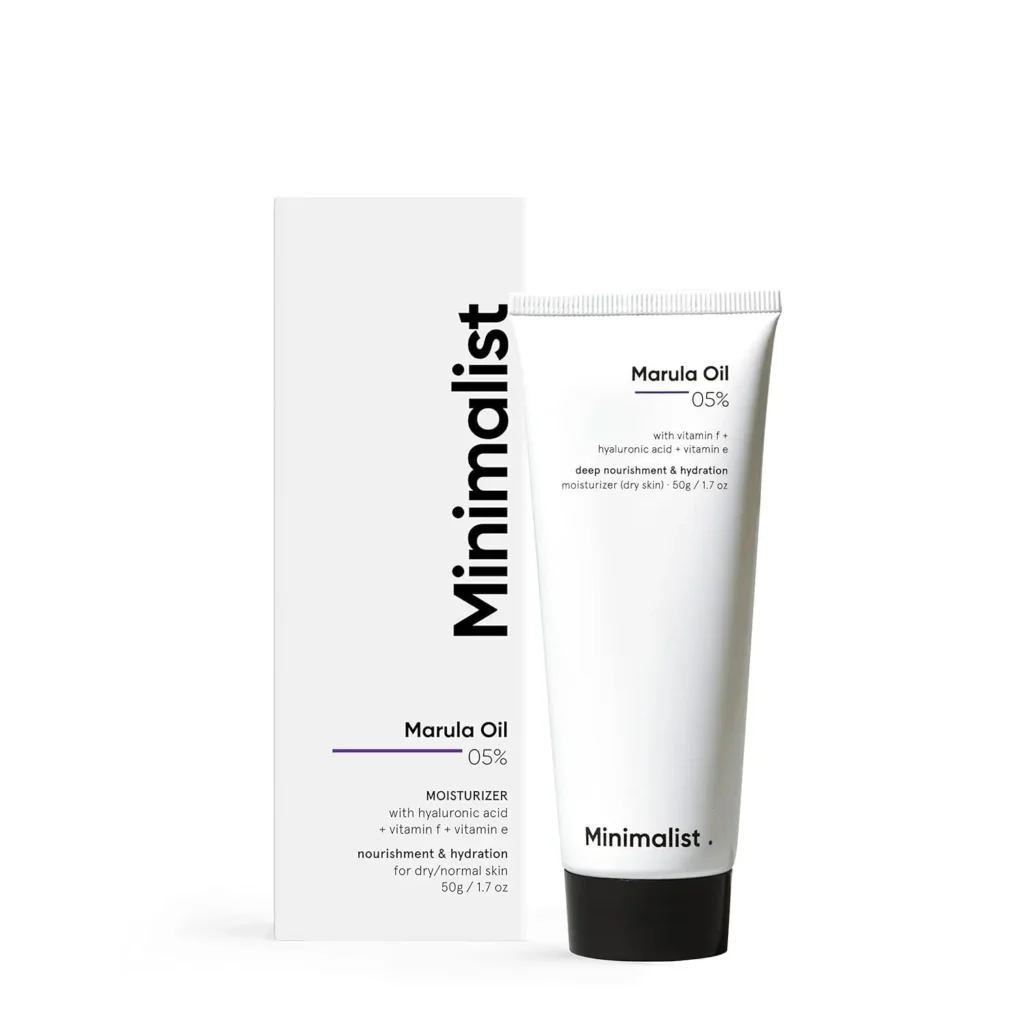 After Comparing 50+ Moisturizers, These 12 Are the Best for Sensitive Skin 11 Minimalist Marula Oil 5% Moisturizer 50g with hyaluronic acid, vitamin F, and vitamin E for deep hydration, nourishment, and skin barrier support for dry to normal skin.