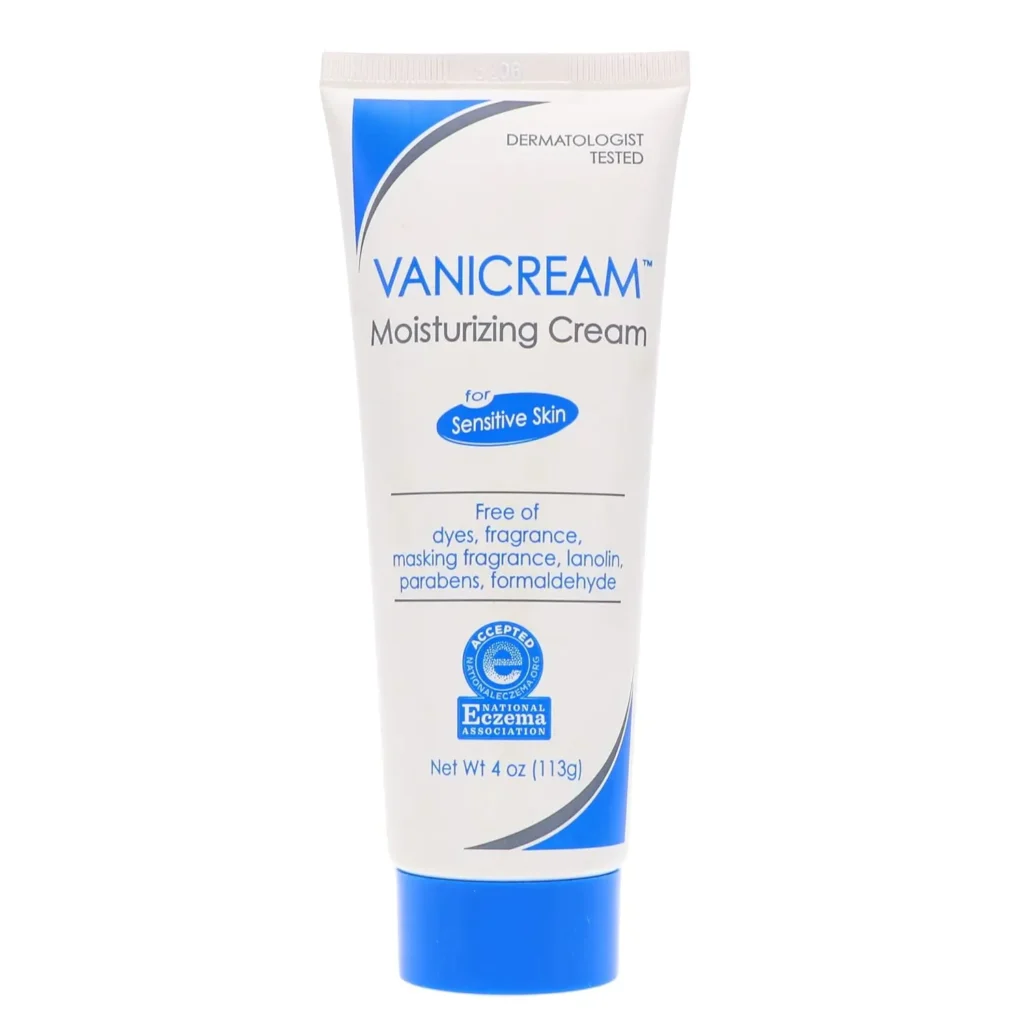 After Comparing 50+ Moisturizers, These 12 Are the Best for Sensitive Skin 15 Vanicream Moisturizing Cream 113g for sensitive skin, fragrance-free moisturizer formulated without dyes, parabens, lanolin, or formaldehyde to provide long-lasting hydration and support the skin barrier.